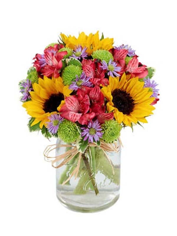 Beautiful Blooms Mason Jar