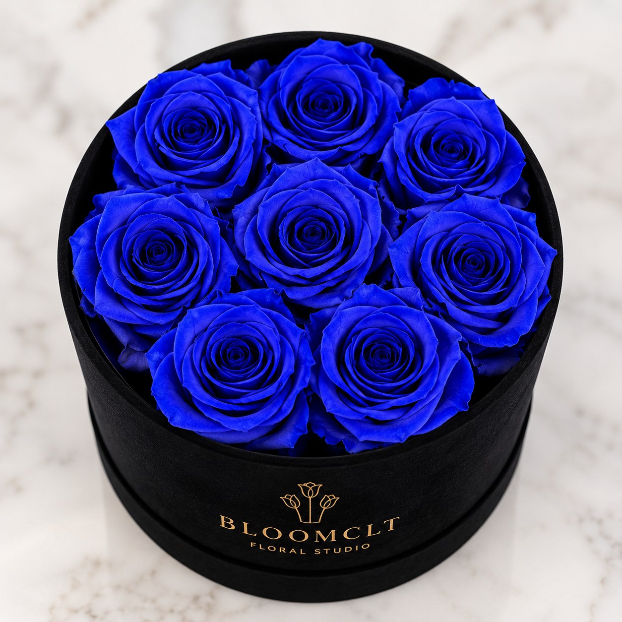 Velvet Eternal Petite — 9 Preserved Roses